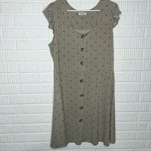 Monteau Green Floral Dress